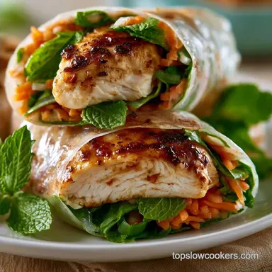Crispy Lemongrass Chicken Wraps