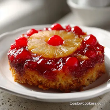 Old Fashioned Pineapple Upside Down Cake in 65 Minutes Recipe Card