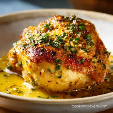 Slow Cooker Parmesan Garlic Chicken with Potatoes Recipe Card