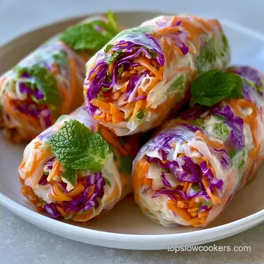 Peanut Rice Paper Rolls with Tofu