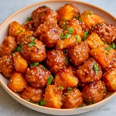 Pineapple Teriyaki Meatballs in 40 Min