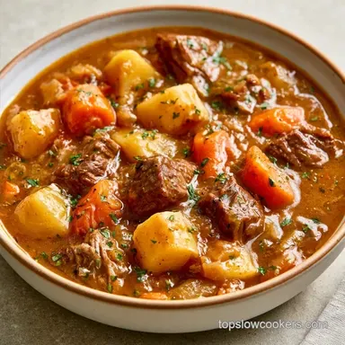 Poor Mans Soup with Ground Beef