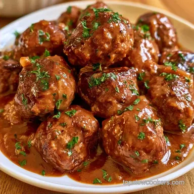 Salisbury Meatballs for 4 Servings