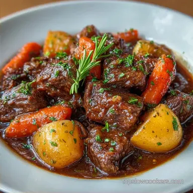 Simple Dump and Go Beef: Slow-Cooked