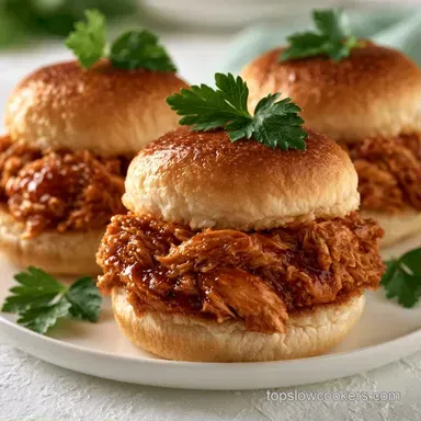 BBQ Chicken Sliders for 12 Sliders Recipe Card
