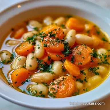 Slow Cooker Bean Soup with Ham Bone