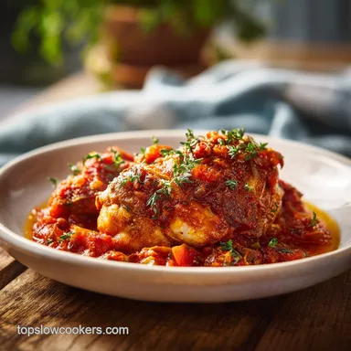 Slow Cooker Chicken Cacciatore for 6 Servings
