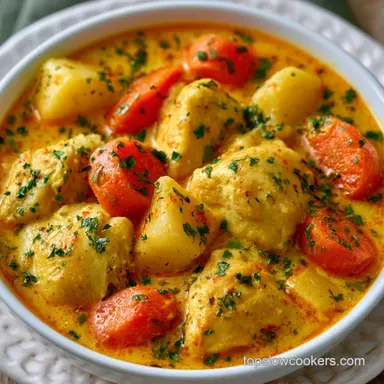 Slow Cooker Chicken Curry: Coconut Milk Recipe Card