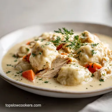 Slow Cooker Chicken and Dumplings Recipe for 6