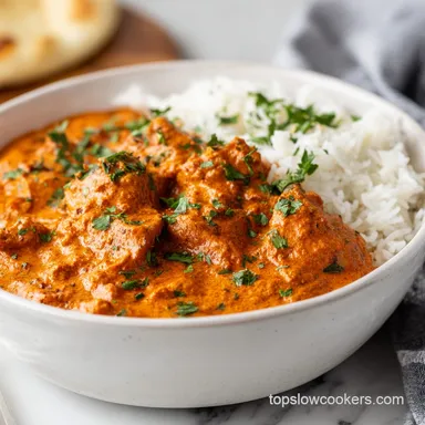 Slow Cooker Chicken Tikka Masala for 6 Servings Recipe Card