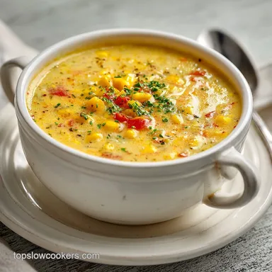 Slow Cooker Corn Chowder: Silky Potato Base Recipe Card