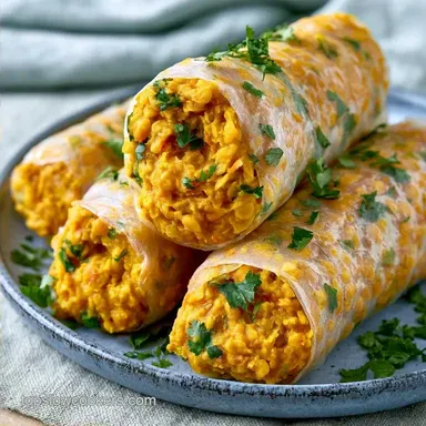 Slow Cooker Dal Rice Paper Rolls for 6