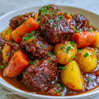 Slow Cooker Fathers Day Beef Stew for 8
