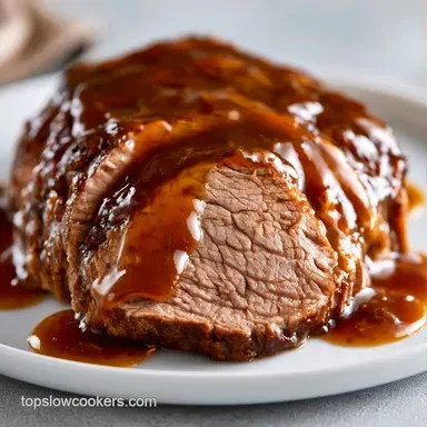 Slow Cooker Fathers Day Beef Roast for 6 Recipe Card