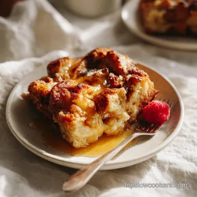 Slow Cooker French Toast Casserole for 8 Recipe Card