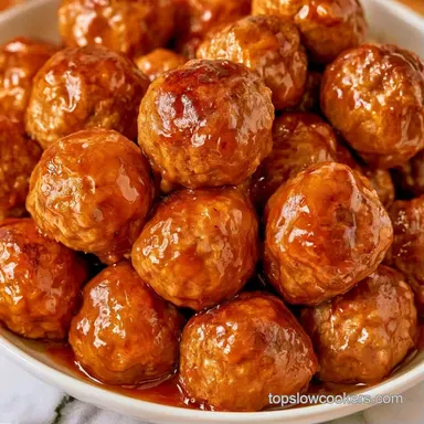 Slow Cooker Garlic Meatballs: Party-Ready Recipe Card