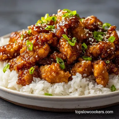 Slow Cooker Honey Garlic Chicken for 6 Servings