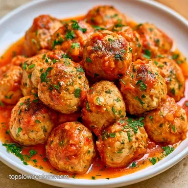 Tender Slow-Cooked Italian Meatballs