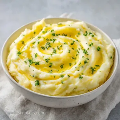 Slow Cooker Mashed Potatoes: Creamy