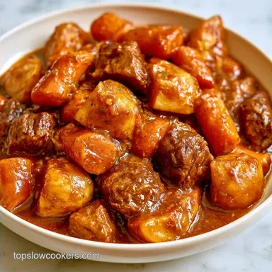 Slow Cooker Poor Mans Stew with Potatoes