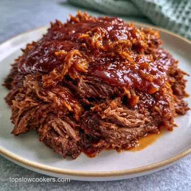 Slow Cooker Pulled Beef: Make-Ahead Recipe Card