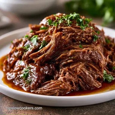 Slow Cooker Shredded Beef for Dad: Tender Recipe Card
