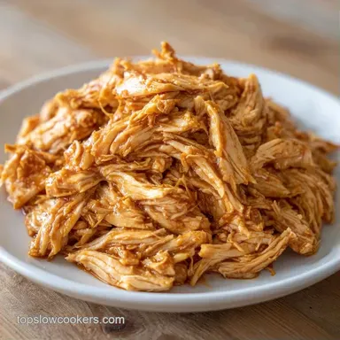 Slow Cooker Shredded Chicken: Tender Recipe Card