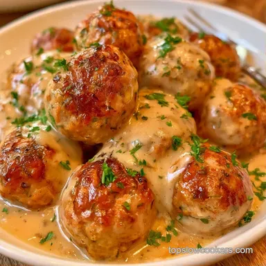 Swedish Meatballs for 6 Servings Recipe Card