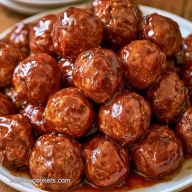 Slow Cooker Teriyaki Beef Meatballs for 8