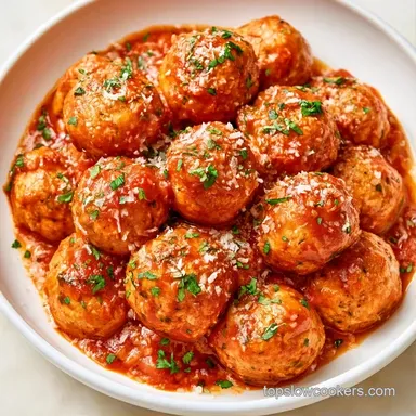 Turkey Meatballs in Tomato: Slow-Cooked Recipe Card