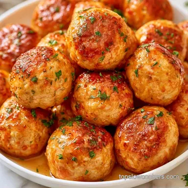 Garlic Meatballs in 35 Minutes Recipe Card