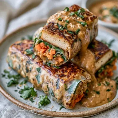 Tofu Rice Paper Rolls in 35 Minutes Recipe Card
