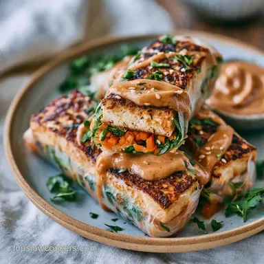 Tofu Rice Paper Rolls in 35 Minutes