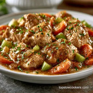 Slow Cooker Chicken Stew: Creamy Recipe Card
