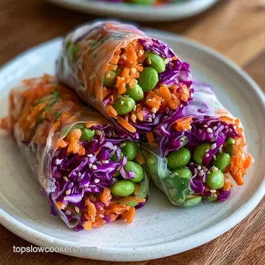 Veggie Rice Paper Wraps in 30 Minutes Recipe Card