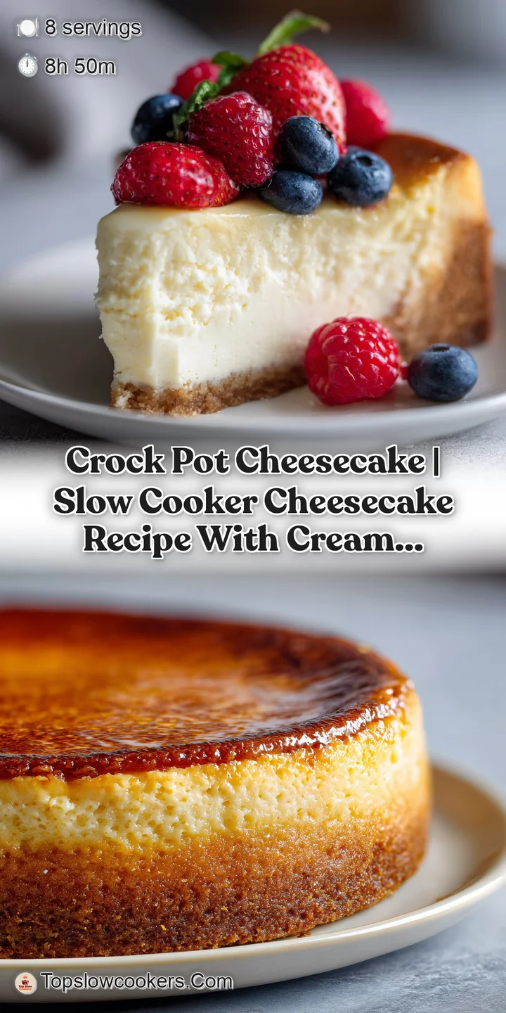 Close-up of a velvety cheesecake slice, showcasing its creamy texture and a glistening topping of fresh fruit.