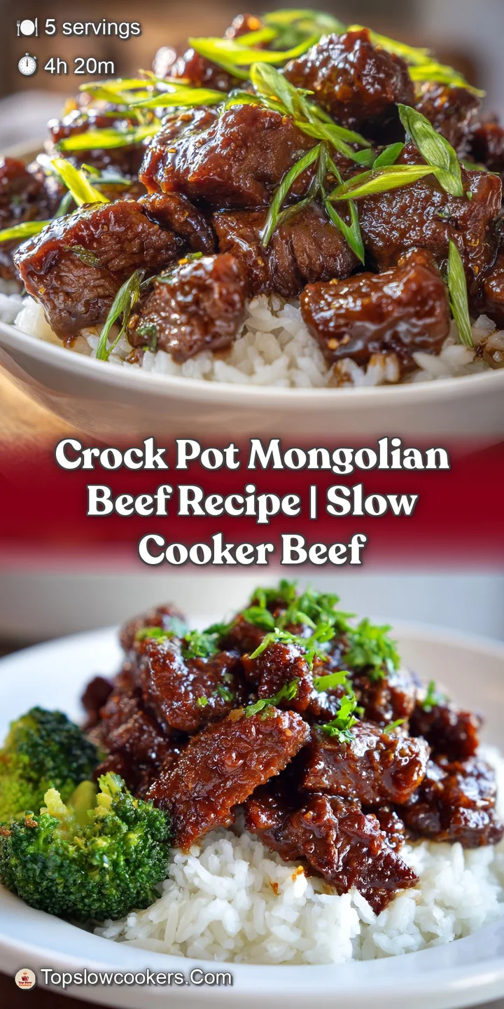 Close-up of tender Mongolian beef strips coated in a glistening, dark, slightly sticky sauce, hinting at a savory and umam...