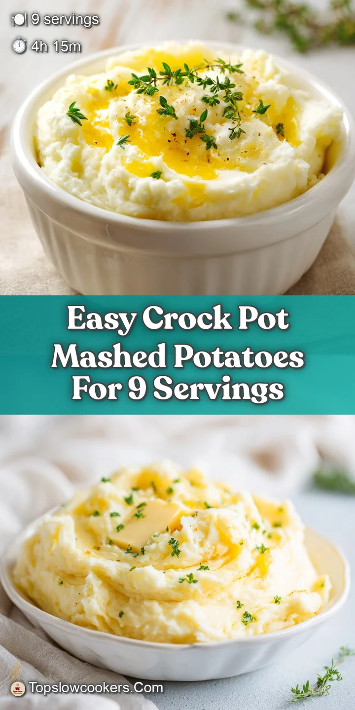 Close-up reveals the rich texture of the mashed potatoes, steam rising, dotted with vibrant green chives and pools of shim...