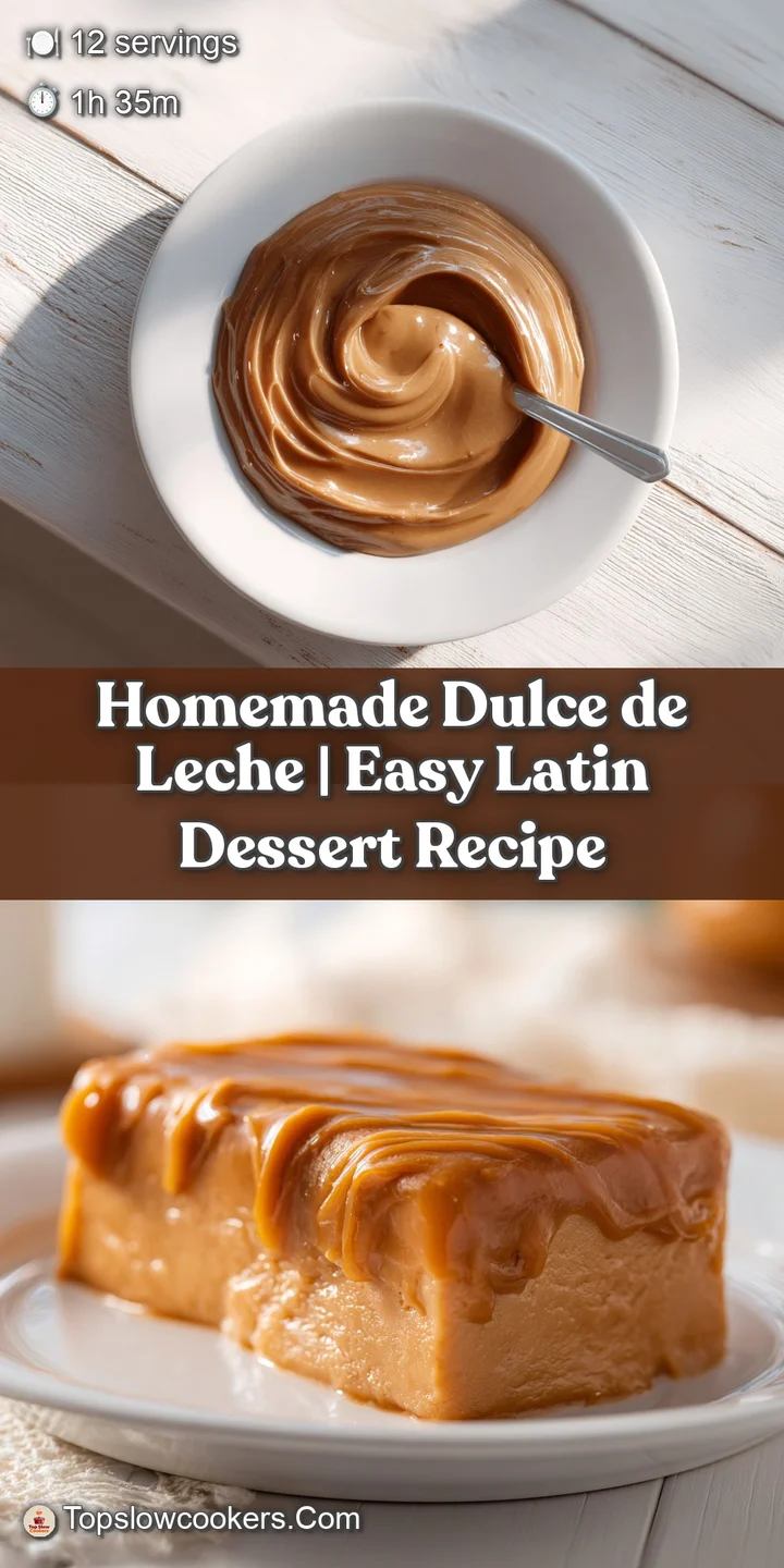 Close-up of creamy dulce de leche with a smooth, glossy sheen and subtle golden brown tones.