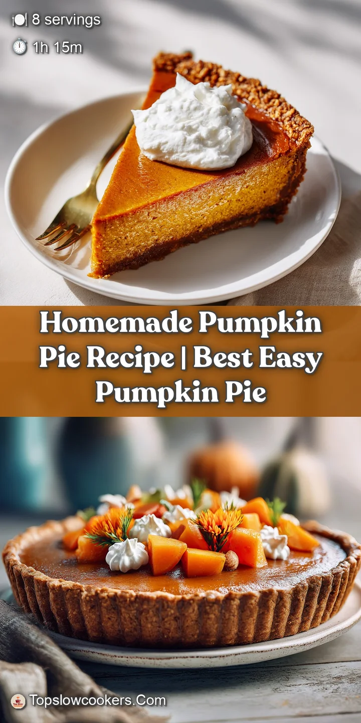 Close-up of rich, orange pumpkin custard filling a golden-brown, crimped pie crust.
