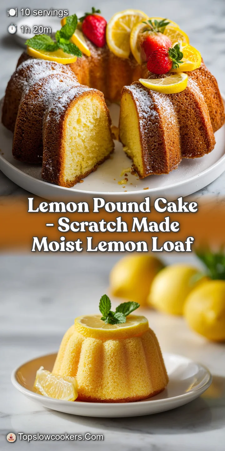 A fork pierces the fluffy, bright yellow interior of a pound cake slice, showcasing its moist, crumbly texture.