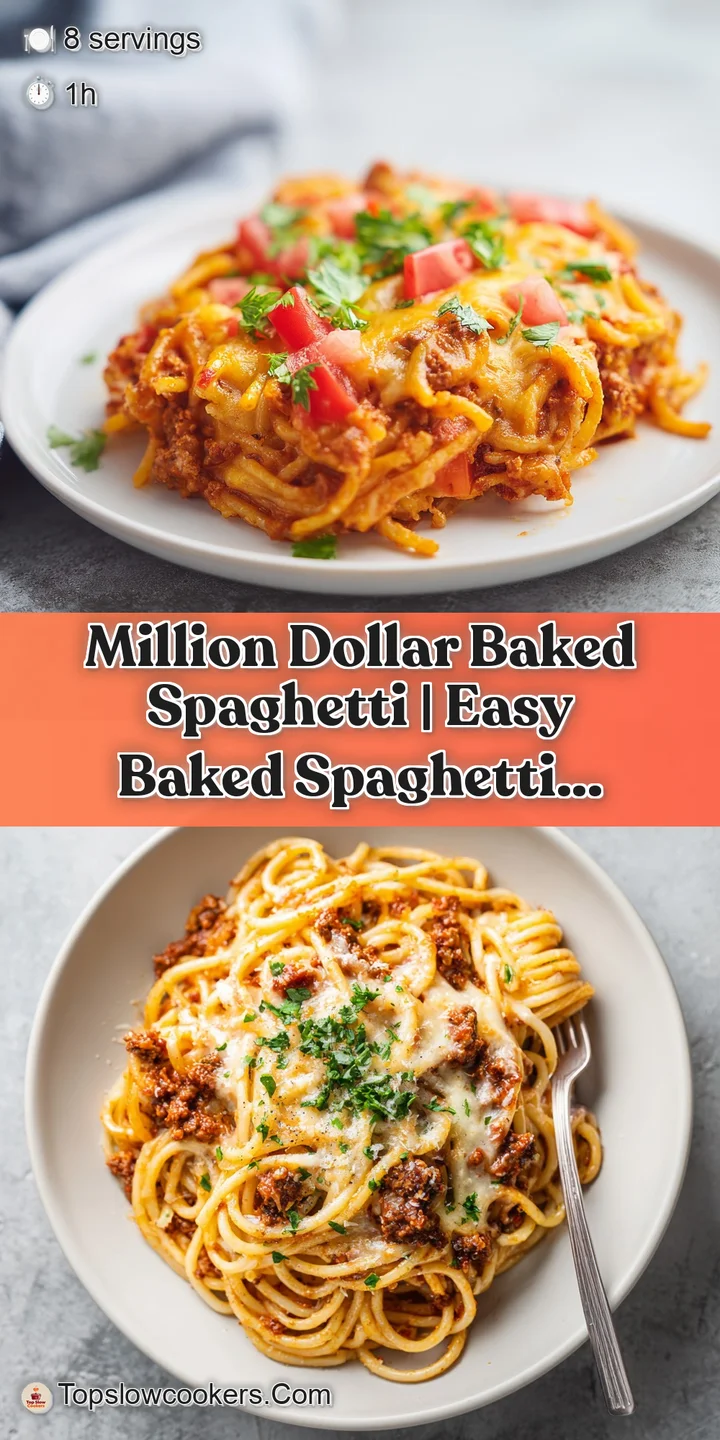 Close-up of tender spaghetti noodles coated in savory tomato sauce, studded with dollops of creamy ricotta cheese.