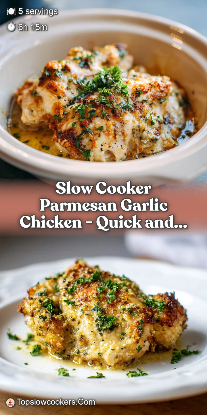 Close-up showcases the succulent chicken, soft potatoes, and rich parmesan garlic sauce, an appetizing, creamy delight.