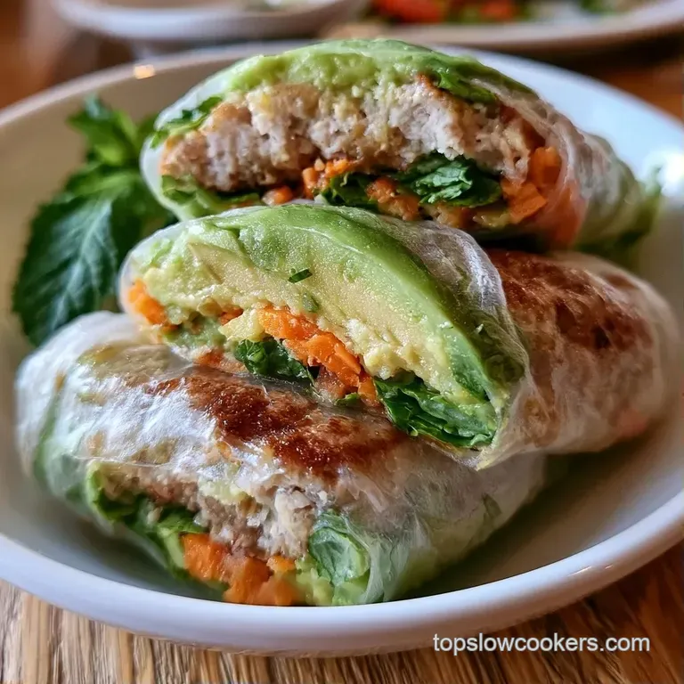 Three neat wraps arranged on a slate platter beside a small ceramic bowl of creamy peanut sauce and fresh lime wedges.