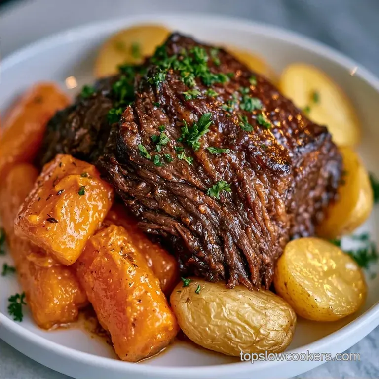 Tender Batch Cooked Slow Cooker Beef Pot
