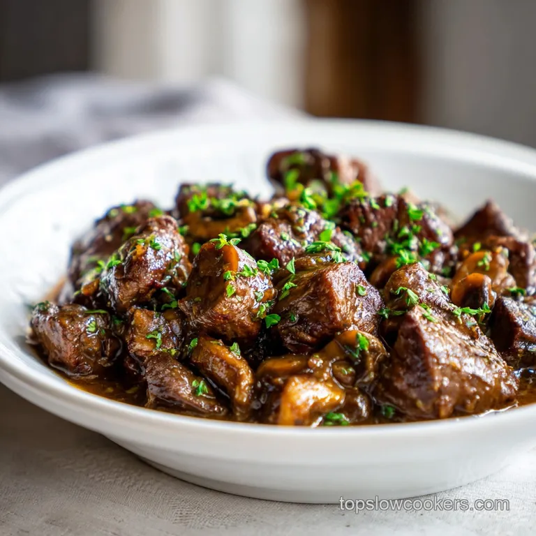 Beef Tips Mushroom Sauce with Savory Gravy