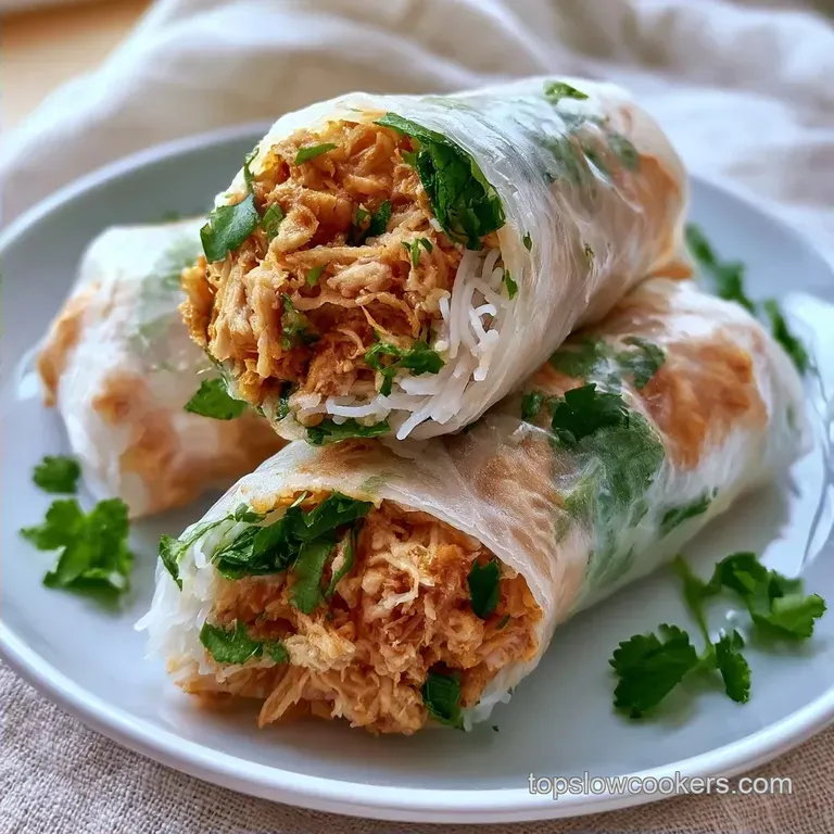 Gluten Free Chicken Rice Paper Rolls