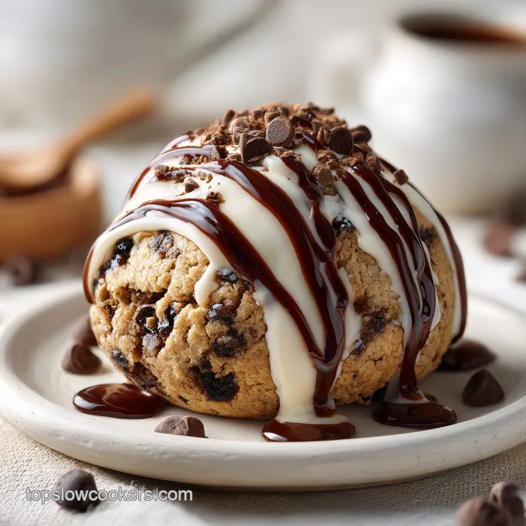 Chocolate Chip Cookie Dough Brownie Bomb