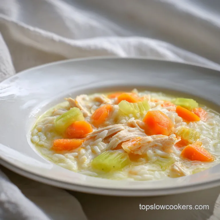 Creamy Chicken Rice Soup: Silky and Comforting