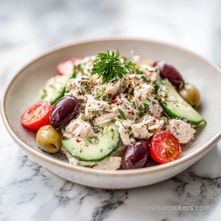 Creamy Chicken Salad: High Protein and Refreshing